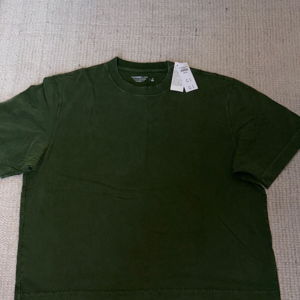 Abercrombie & Fitch Short Sleeve Crew Tee - Olive Green